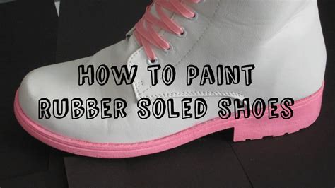 painting rubber soles